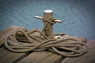 Bild Hafen Anleger mit Seil