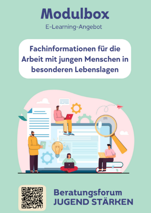 Cover Booklet Modulbox E-Learning Angebot