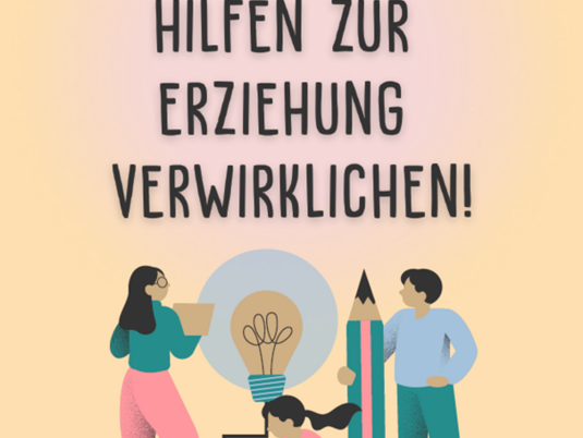 Bild mit Text und Personen "Die IGfH auf dem 18. DJHT"